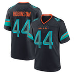 Kooe M.Dolphins #44 Chop Robinson Player Pitch Blue Rivalries Collection Game Stitched Jersey