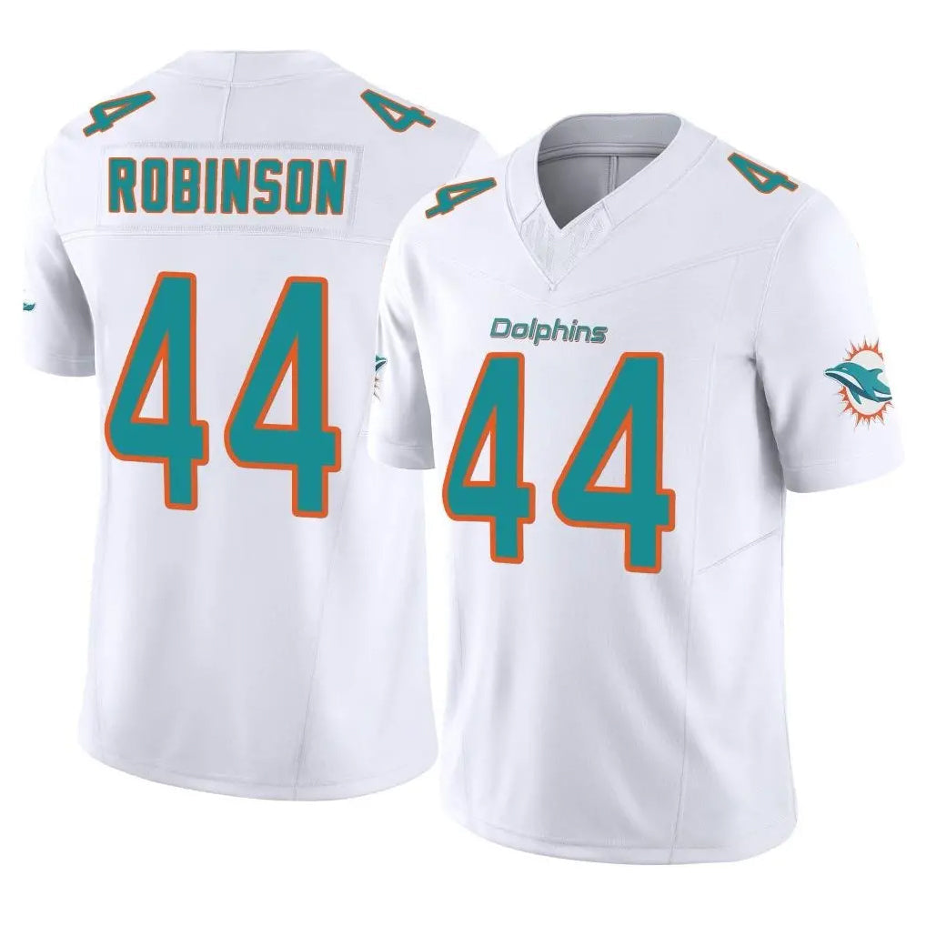 Kooe M.Dolphins #44 Chop Robinson Player White Limited Vapor F.U.S.E. Home Game Stitched Jerseys