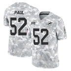 Kooe M.Dolphins #52 Patrick Paul Player Arctic Camo Salute To Service Limited Game Stitched Jerseys