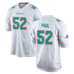 Kooe M.Dolphins #52 Patrick Paul Player White Limited Home Game Stitched Jerseys