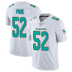 Kooe M.Dolphins #52 Patrick Paul Player White Limited Vapor Untouchable Home Game Stitched Jerseys
