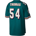 Kooe M.Dolphins #54 Zach Thomas Mitchell & Ness Aqua Legacy Replica Stitched Puhic Jersey