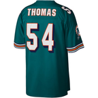 Kooe M.Dolphins #54 Zach Thomas Mitchell & Ness Aqua Legacy Replica Stitched Puhic Jersey