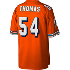 Kooe M.Dolphins #54 Zach Thomas Mitchell & Ness Orange Legacy Replica Stitched Puhic Jersey
