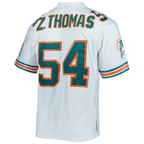 Kooe M.Dolphins #54 Zach Thomas Mitchell & Ness White Legacy Replica Jersey Stitched Puhic