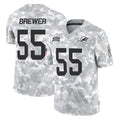 Kooe M.Dolphins #55 Aaron Brewer Player Arctic Camo Salute To Service Limited Game Stitched Jerseys
