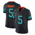 Kooe M.Dolphins #5 Jaylen Wright Player Black Limited Pitch Rivalries Collection Home Game Stitched Jerseys