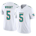 Kooe M.Dolphins #5 Jaylen Wright Player White Limited Vapor F.U.S.E. Home Game Stitched Jerseys