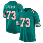 Kooe M.Dolphins #73 Austin Jackson Player Aqua Alternate Home Game Stitched Jerseys