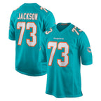 Kooe M.Dolphins #73 Austin Jackson Player Aqua Home Game Stitched Jerseys