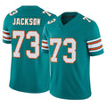 Kooe M.Dolphins #73 Austin Jackson Player Aqua Limited Alternate Vapor F.U.S.E. Home Game Stitched Jerseys
