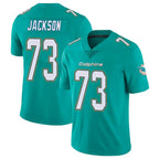Kooe M.Dolphins #73 Austin Jackson Player Aqua Limited Vapor Untouchable Home Game Stitched Jerseys