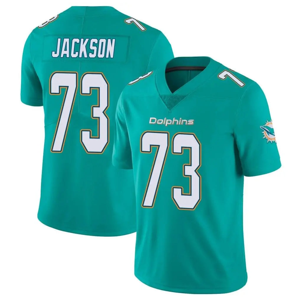 Kooe M.Dolphins #73 Austin Jackson Player Aqua Limited Vapor Untouchable Home Game Stitched Jerseys