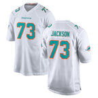 Kooe M.Dolphins #73 Austin Jackson Player White Limited Home Game Stitched Jerseys