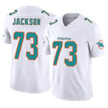 Kooe M.Dolphins #73 Austin Jackson Player White Limited Vapor F.U.S.E. Home Game Stitched Jerseys