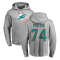 Kooe M.Dolphins #74 Kadyn Proctor Player Gray LOGO Pullover Hoodies Limited Stitched Jerseys