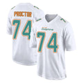 Kooe M.Dolphins #74 Kadyn Proctor Player White Fashion Home Game Stitched Jerseys