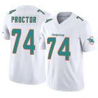 Kooe M.Dolphins #74 Kadyn Proctor Player White Limited Vapor F.U.S.E. Home Game Stitched Jerseys