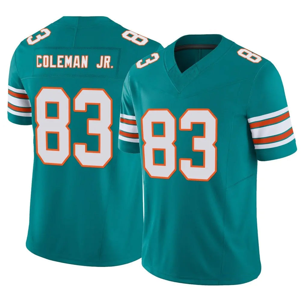 Kooe M.Dolphins #83 Kevin Coleman Jr. Player Aqua Limited Alternate Vapor F.U.S.E. Home Game Stitched Jerseys