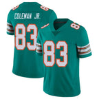 Kooe M.Dolphins #83 Kevin Coleman Jr. Player Aqua Limited Alternate Vapor Untouchable Home Game Stitched Jerseys