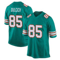 Kooe M.Dolphins #85 Greg Dulcich Player Aqua Alternate Home Game Stitched Jerseys