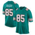 Kooe M.Dolphins #85 Greg Dulcich Player Aqua Alternate Home Game Stitched Jerseys
