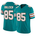 Kooe M.Dolphins #85 Greg Dulcich Player Aqua Limited Alternate Vapor F.U.S.E. Home Game Stitched Jerseys