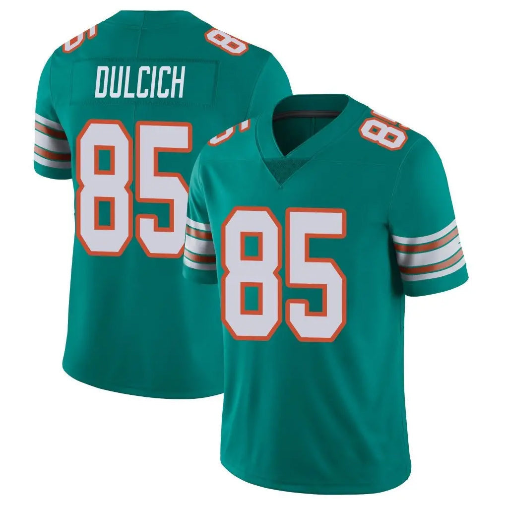 Kooe M.Dolphins #85 Greg Dulcich Player Aqua Limited Alternate Vapor Untouchable Home Game Stitched Jerseys