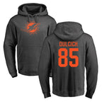 Kooe M.Dolphins #85 Greg Dulcich Player Darkgray Pullover Hoodies Limited Stitched Jerseys