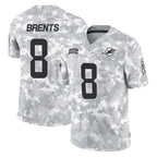 Kooe M.Dolphins #8 JuJu Brents Player Arctic Camo Salute To Service Limited Game Stitched Jerseys