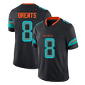 Kooe M.Dolphins #8 JuJu Brents Player Black Limited Pitch Rivalries Collection Home Game Stitched Jerseys