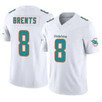 Kooe M.Dolphins #8 JuJu Brents Player White Limited Vapor F.U.S.E. Home Game Stitched Jerseys