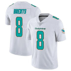 Kooe M.Dolphins #8 JuJu Brents Player White Limited Vapor Untouchable Home Game Stitched Jerseys