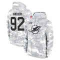 Kooe M.Dolphins #92 Zach Sieler Player Arctic Camo Salute to Service Hoodies Limited Game Stitched Jerseys