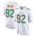 Kooe M.Dolphins #92 Zach Sieler Player White Fashion Home Game Stitched Jerseys