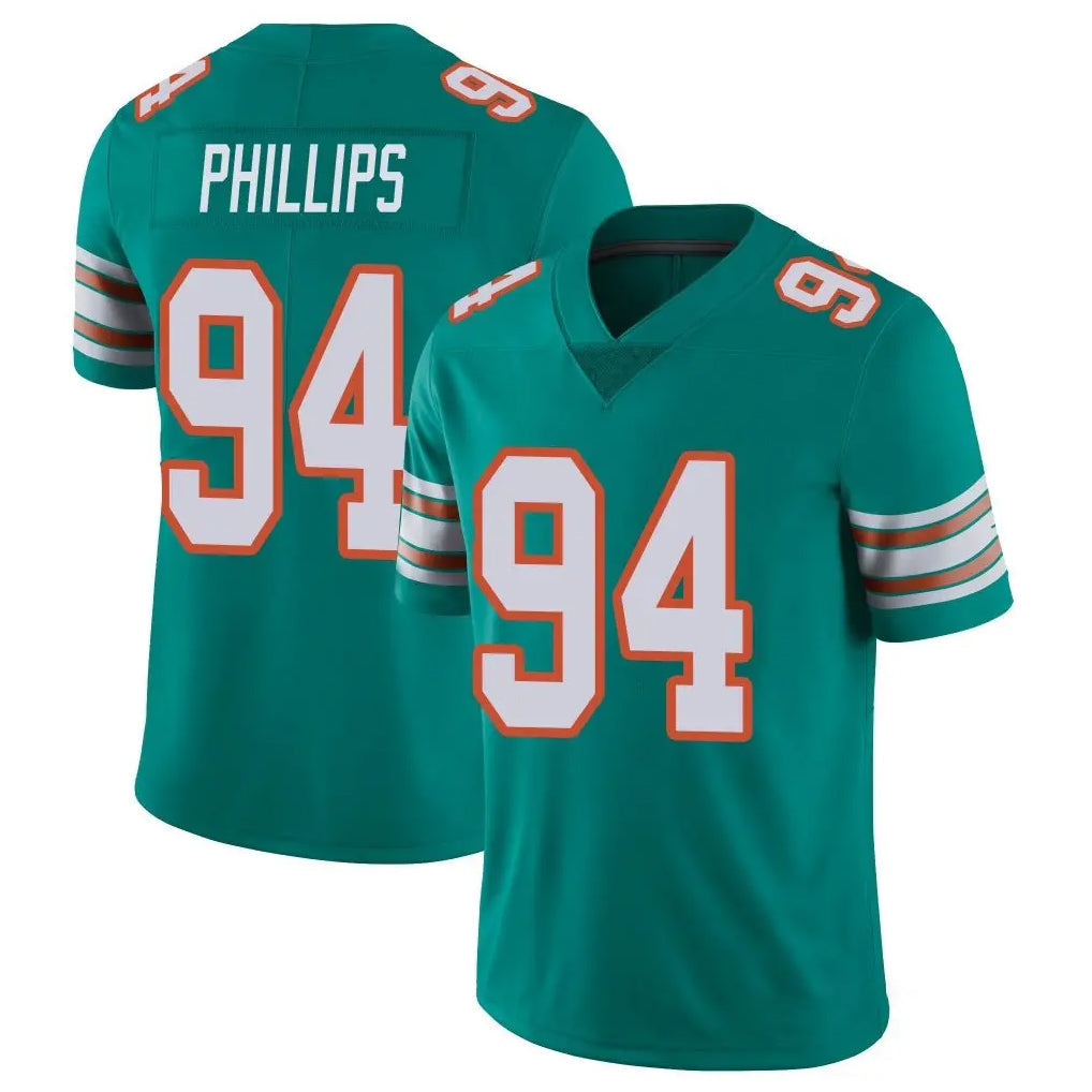 Kooe M.Dolphins #94 Jordan Phillips Player Aqua Limited Alternate Vapor Untouchable Home Game Stitched Jerseys