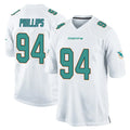 Kooe M.Dolphins #94 Jordan Phillips Player White Home Game Stitched Jerseys