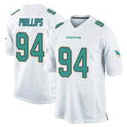 Kooe M.Dolphins #94 Jordan Phillips Player White Home Game Stitched Jerseys