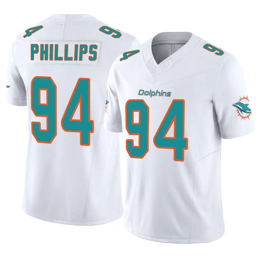Kooe M.Dolphins #94 Jordan Phillips Player White Limited Vapor F.U.S.E. Home Game Stitched Jerseys