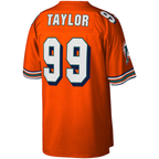 Kooe M.Dolphins #99 Jason Taylor Mitchell & Ness Orange Big & Tall 2004 Retired Player Replica Jersey