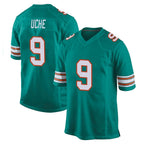 Kooe M.Dolphins #9 Joshua Uche Player Aqua Alternate Home Game Stitched Jerseys