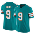 Kooe M.Dolphins #9 Joshua Uche Player Aqua Limited Alternate Vapor F.U.S.E. Home Game Stitched Jerseys