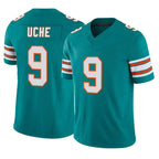 Kooe M.Dolphins #9 Joshua Uche Player Aqua Limited Alternate Vapor F.U.S.E. Home Game Stitched Jerseys