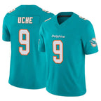 Kooe M.Dolphins #9 Joshua Uche Player Aqua Limited Vapor F.U.S.E. Home Game Stitched Jerseys