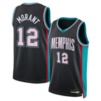 Kooe M.Grizzlies #12 Ja Morant Black Swingman Stitched Jerseys- Classic Edition