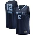 Kooe M.Grizzlies #12 Ja Morant Navy Fast Break Replica Stitched Jerseys- Icon Edition