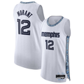 Kooe M.Grizzlies #12 Ja Morant White 2025-2026 Authentic Stitched Jerseys- City Edition