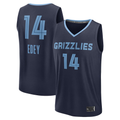 Kooe M.Grizzlies #14 Zach Edey Navy Draft Fast Break Player Stitched Jerseys- Icon Edition