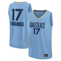 Kooe M.Grizzlies #17 Yuki Kawamura Light Blue Fast Break Replica Player Stitched Jerseys- Statement Edition