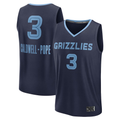 Kooe M.Grizzlies #3 Kentavious Caldwell-Pope Navy Fast Break Replica Player Stitched Jerseys- Icon Edition